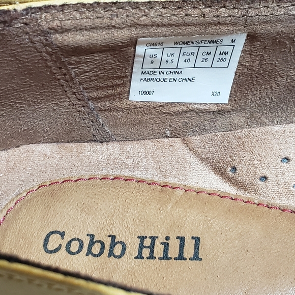 Cobb Hill Laci gore slip on leather trainers shoes yellow women's size 9 - Picture 2 of 11